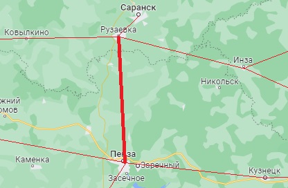 рузаевка пенза на машине