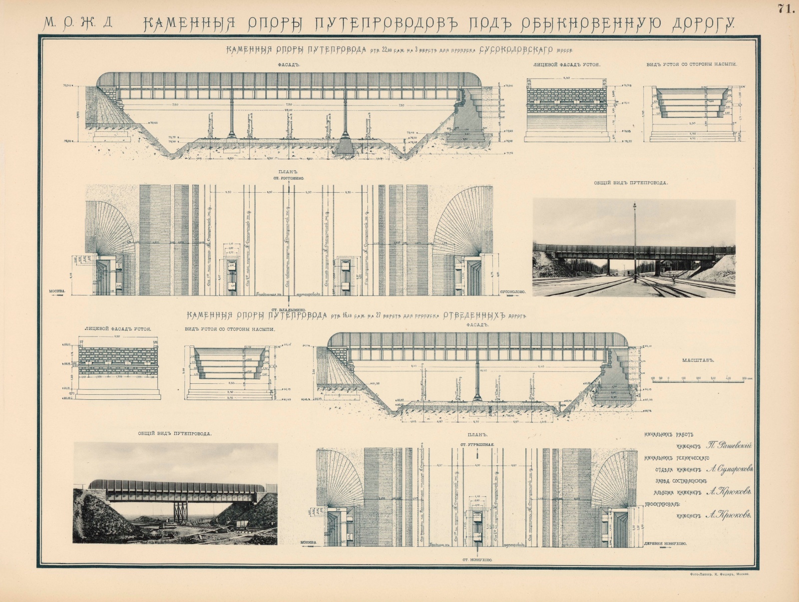 Альбом исполнительных чертежей московской окружной железной дороги