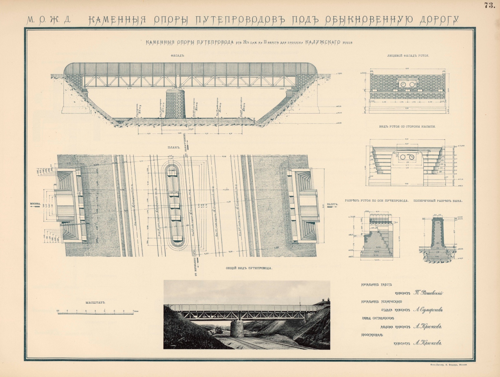 Альбом исполнительных чертежей московской окружной железной дороги