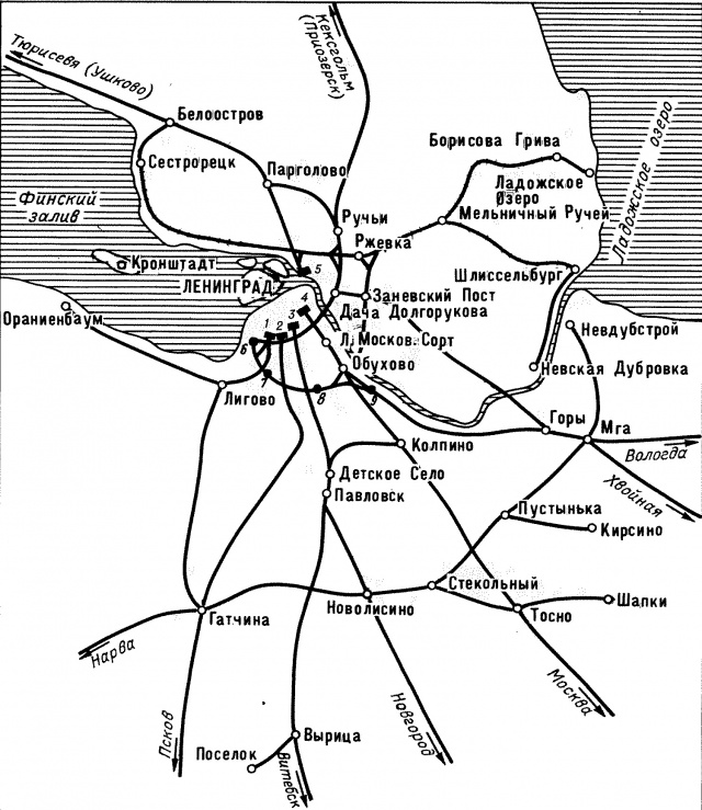 Карта жд спб